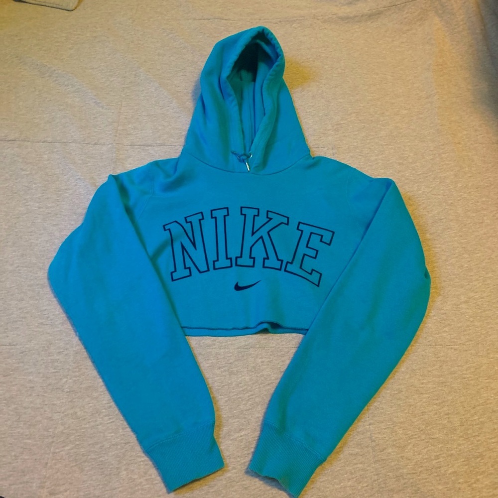Nike 90s Cropped Hoodie (Size L, Fits as S)
